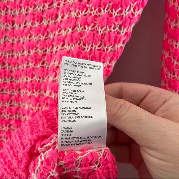 Silence + Noise Neon Pink Pullover Sweater Size XS - Picture 6 of 6